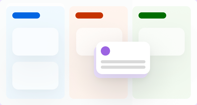 A board managing comments in unaddressed, in-progress, and resolved columns